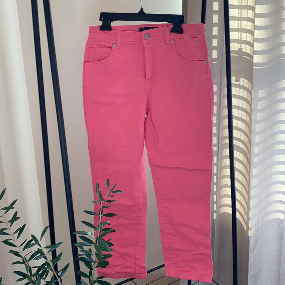 Charter Club - pink straight cropped jeans